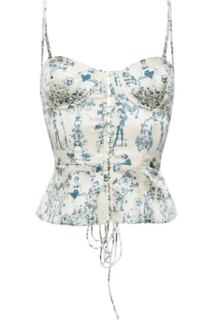 Kiki de Montparnasse Top marine estilo bustier