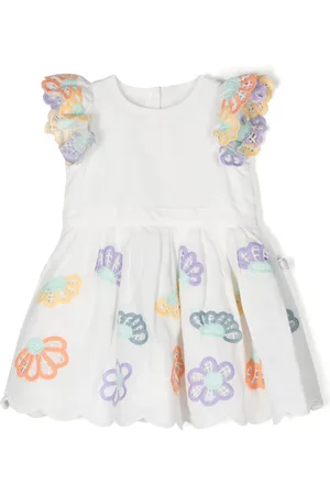 Stella McCartney Vestido con bordado floral