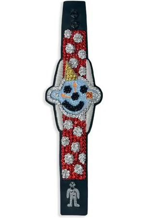 WALTER VAN BEIRENDONCK Pulsera con detalles de cristal