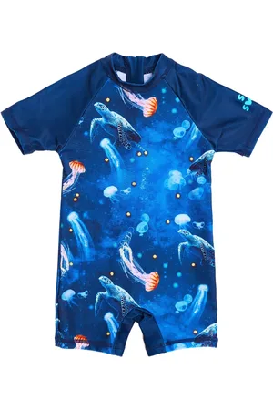 SOLISWIM KIDS Traje de sol con estampado Jellyfish & Turtle