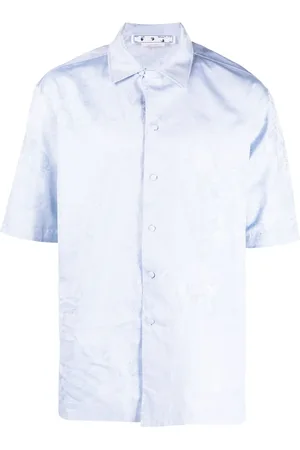 OFF-WHITE Camisa con motivo de ángel con manga corta