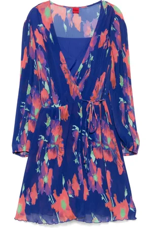 HUGO BOSS Vestido midi con estampado floral