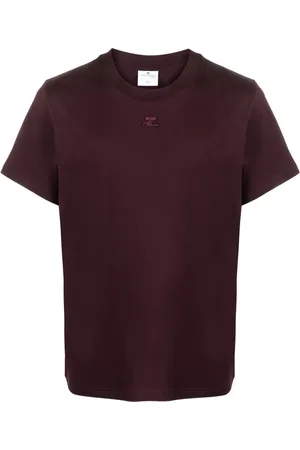 Courrèges Camiseta con logo bordado