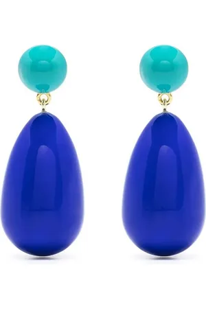 ESHVI Pendientes largos de dos tonos