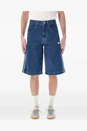 adidas Pantalones vaqueros cortos con diseño ancho