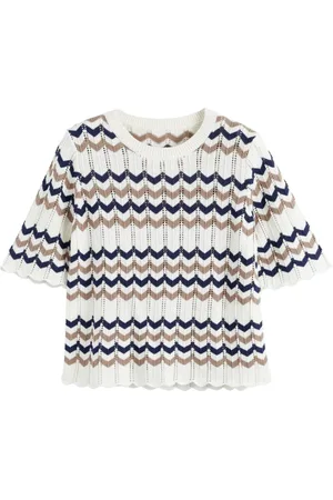 Chinti & Parker Top de punto chevron