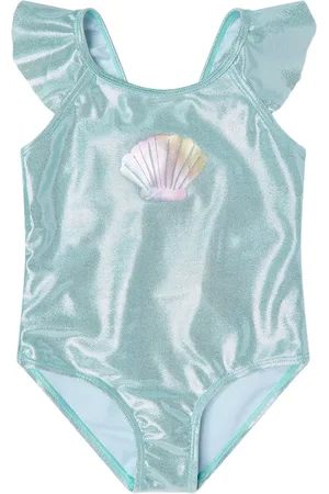 SOLISWIM KIDS Bañador metalizado con motivo de conchas
