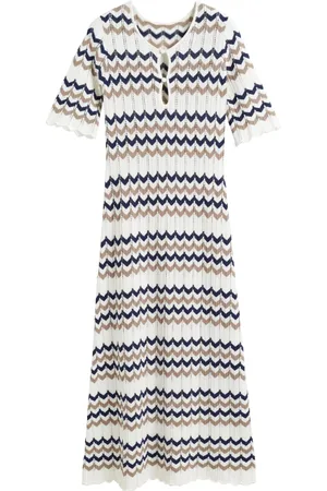 Chinti & Parker Vestido de punto chevron