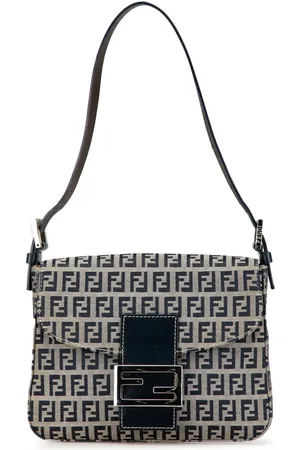 Fendi Bolso de hombro Zucchino en lona con solapa 2000-2010
