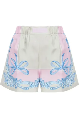 VERSACE Pantalones cortos de seda