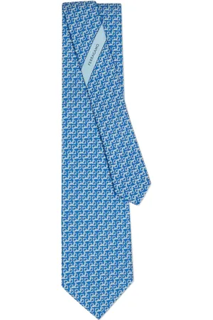 Salvatore Ferragamo Corbata con estampado String