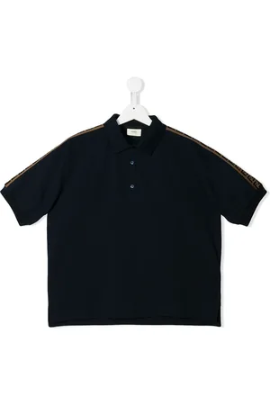 Fendi Polo con franja del logo