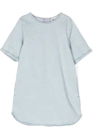 Stella McCartney Vestido vaquero con logo