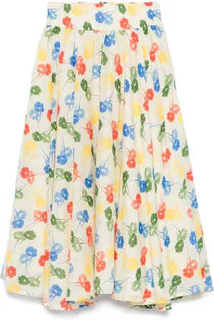 BODE Vestido midi con sello floral