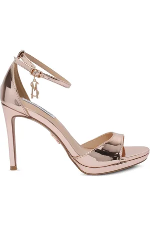 Steve Madden Sandalias metalizadas con tira al tobillo