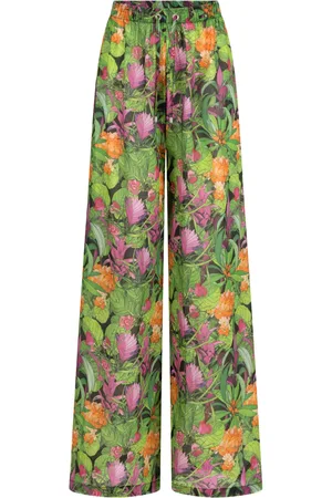 Para Mi Pantalones de playa con jungla estampada