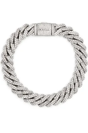DARKAI Pulsera mini en pavé con engaste en garra