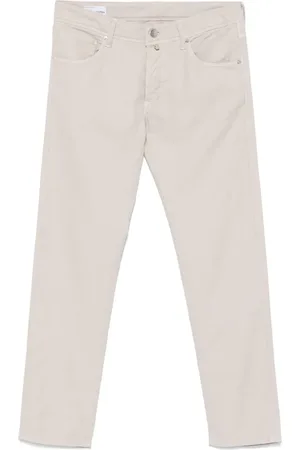 Incotex Pantalones ajustados con parche del logo