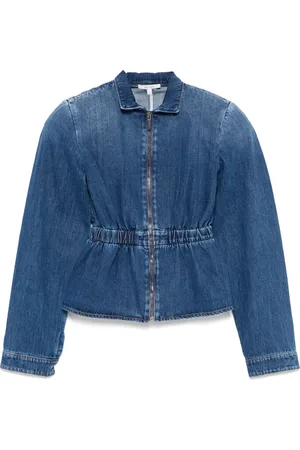 Nensi Dojaka Chaqueta vaquera con cintura fruncida