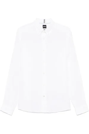 HUGO BOSS Camisa de lino con botones