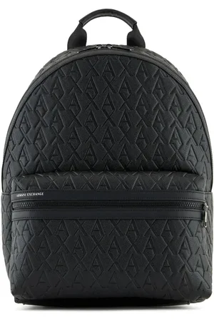 Armani Exchange Mochila con monograma en relieve