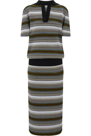 Salvatore Ferragamo Vestido de punto a rayas