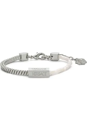 VERSACE Pulsera de cuentas con charm del logo