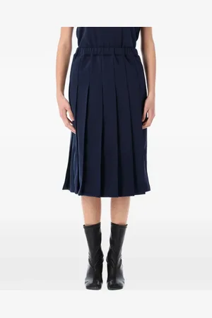 Comme des Garçons Falda midi plisada