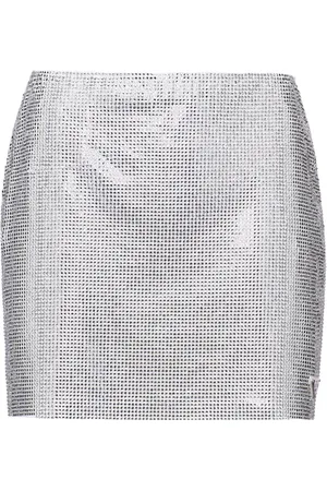 Prada Minifalda con apliques de cristal