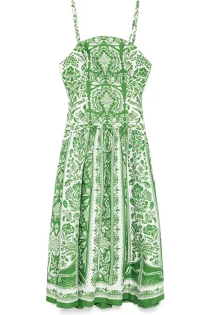 Farm Rio Vestido midi Delicate Tapestry