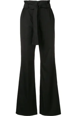 Moschino Pantalones con talle alto con cinturón