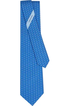 Salvatore Ferragamo Corbata con estampado Gancini