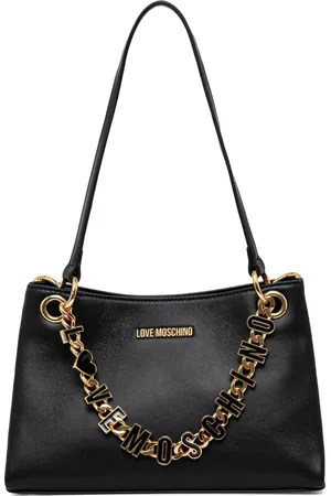 Moschino Bolso de hombro con charm del logo