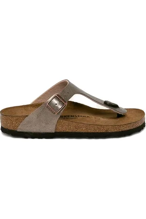 Birkenstock Sandalias metalizadas con tira entre los dedos