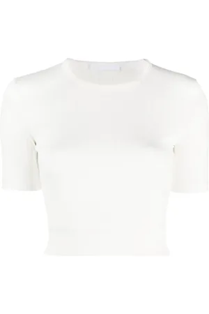 Helmut Lang Top corto de canalé