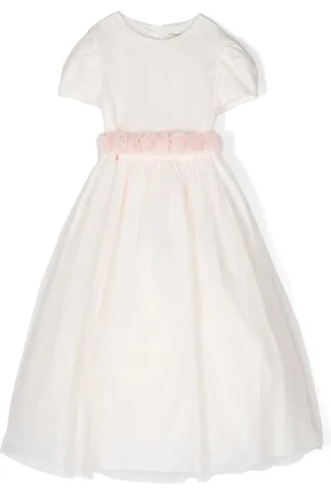 Il gufo Vestido con apliques florales
