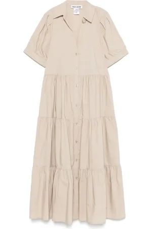 DKNY Vestido midi a capas escalonadas