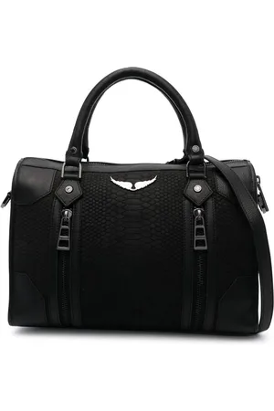 Zadig & Voltaire Bolso shopper con efecto de piel de serpiente