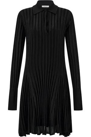 Salvatore Ferragamo Vestido skater semitranslúcido
