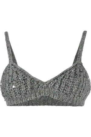 Alanui Top corto con lentejuelas