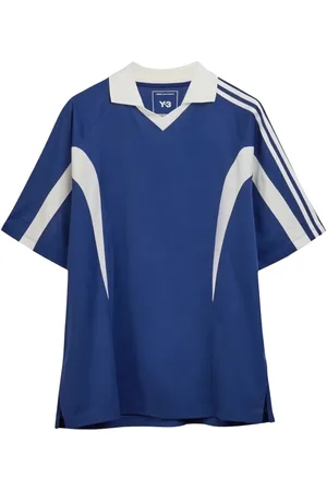 Y-3 Camiseta Cut Line Blue