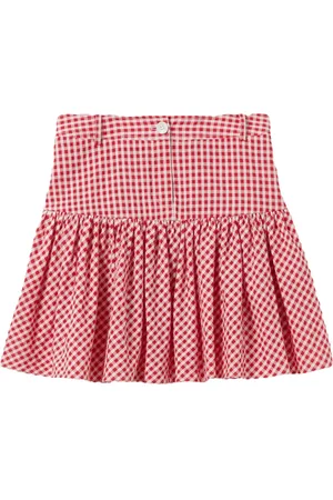Claudie Pierlot Falda corta a cuadros gingham
