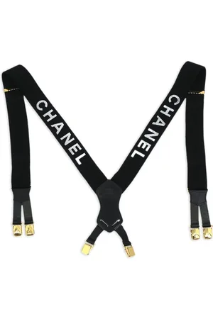 CHANEL Tirantes con logo estampado 1990-2000
