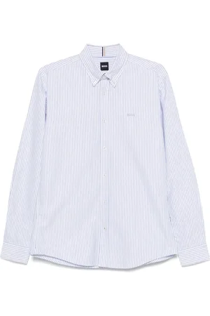 HUGO BOSS Camisa a rayas de algodón