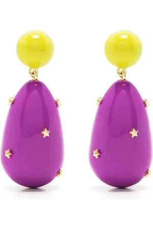 ESHVI Pendientes largos de dos tonos