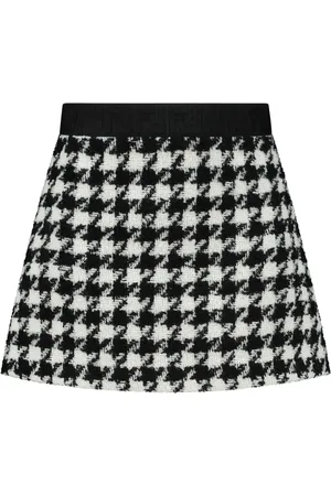 Fendi Falda acampanada en pied de poule