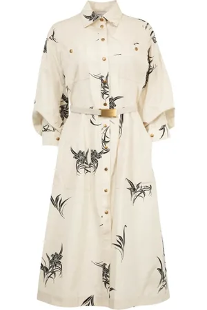 Moncler Vestido con estampado floral de algodón