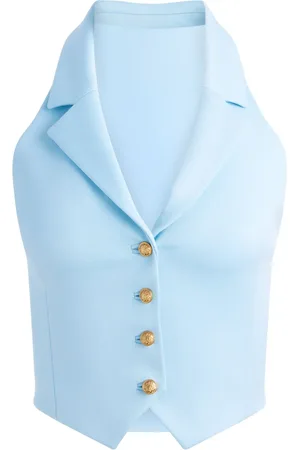 ALICE+OLIVIA Chaleco Donna con cuello halter