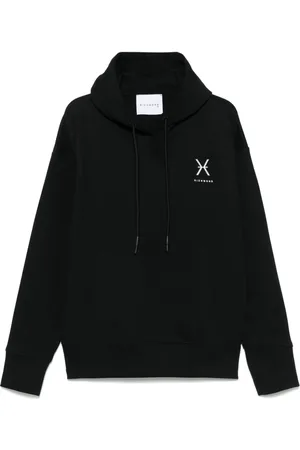 John Richmond Sudadera con capucha y parche del logo
