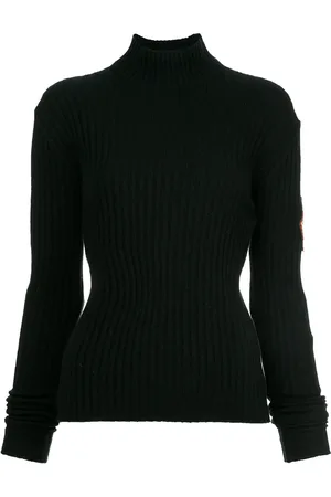 CHANEL Top de punto con parche en las mangas 1996